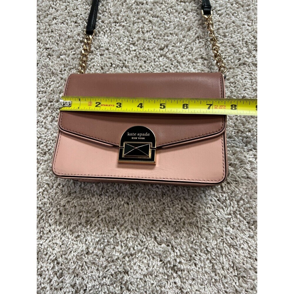Kate Spade Neve Medium Convertible Flap Shoulder Bag - Rosy Cheeks/black/sparrow - Picture 3 of 11